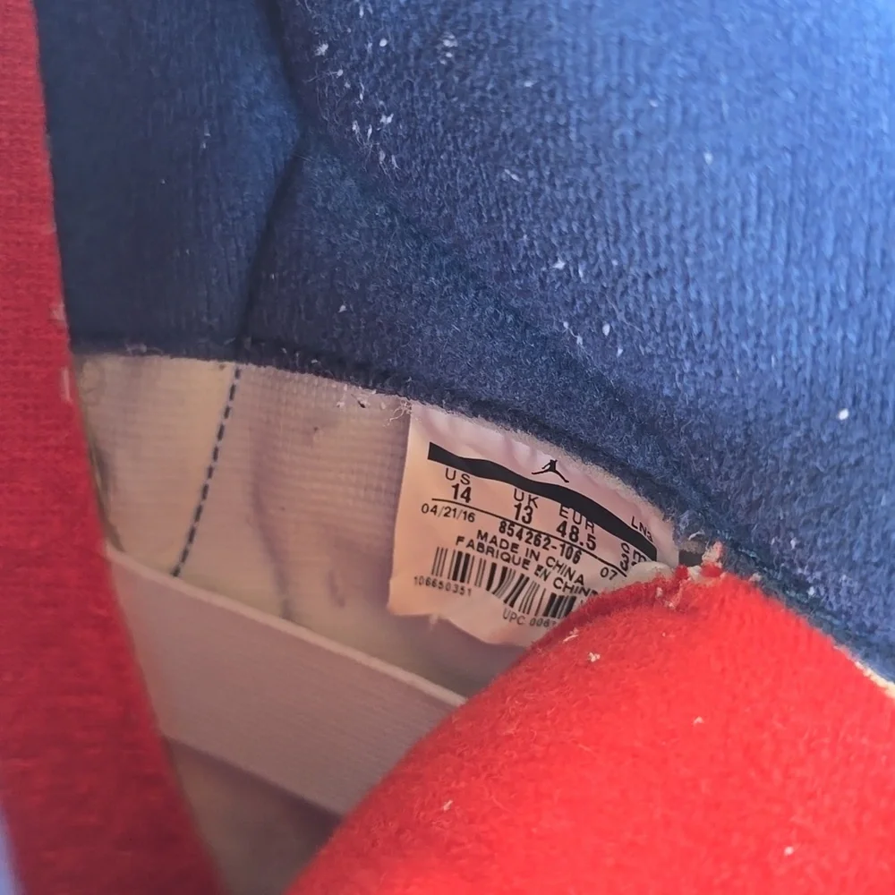 Jordan 3 Retro OG White and True Blue 2016 Size 14 - Picture 7 of 8